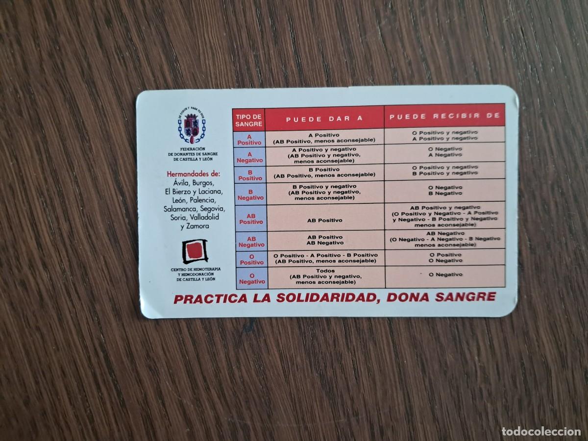 Coleccionismo calendarios: calendario de publicidad, federaci&oacute;n donantes de sangre Castilla Y Le&oacute;n, a&ntilde;o 2009.