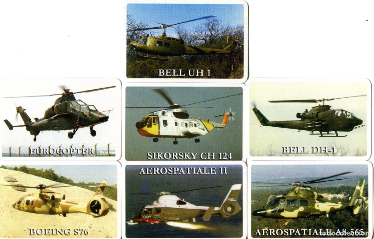 Coleccionismo calendarios: 7 CALENDARIOS HELICOPTEROS MILITAR EJERCITO A&Ntilde;O 2007 DE NAIPES COMAS