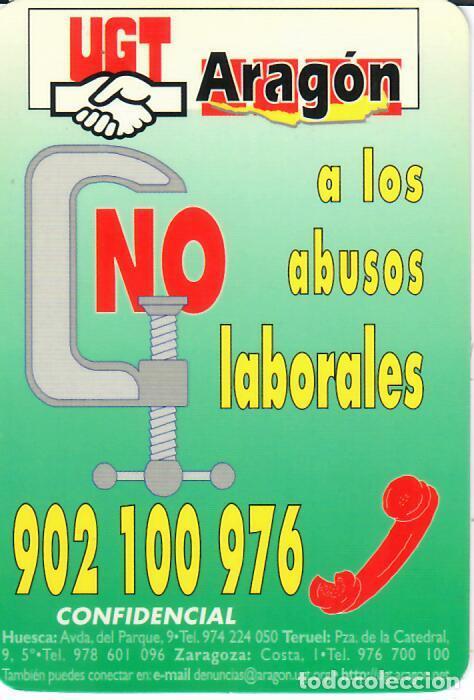 Coleccionismo calendarios: CALENDARIO DE PUBLICIDAD - A&Ntilde;O 2000 - UGT ARAG&Oacute;N