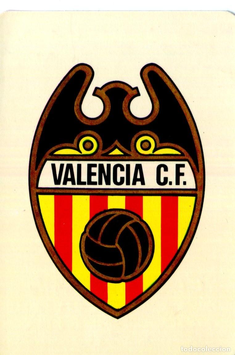 Coleccionismo calendarios: Calendario f&uacute;tbol Escudo Valencia CF. A&ntilde;o 1975.