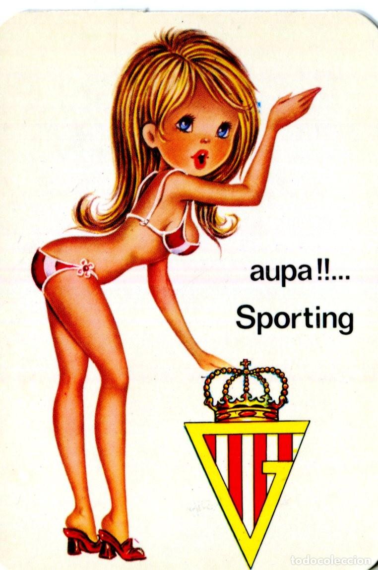 Coleccionismo calendarios: Calendario f&uacute;tbol Sporting de Gijon. A&ntilde;o 1976.