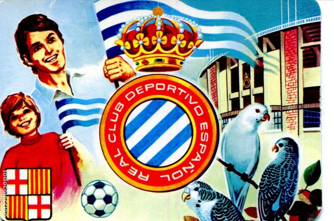 Coleccionismo calendarios: CALENDARIO DE FUTBOL DEL REAL DEPORTIVO ESPA&Ntilde;OL DE BARCELONA. LOS PERIQUITOS A&Ntilde;O 1985