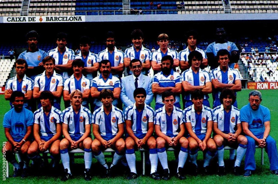 Coleccionismo calendarios: CALENDARIO BOLSILLO FUTBOL (R.C.D ESPA&Ntilde;OL) 1986 (PUBLICITARIO MATARO (BIEN-FOTO REVERSO)