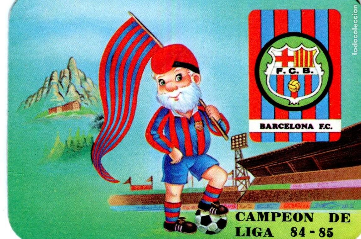 Coleccionismo calendarios: calendario de serie n&ordm; 821, de futbol, F.C. Barcelona, a&ntilde;o 1986