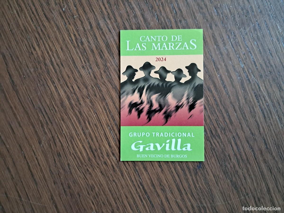 Coleccionismo calendarios: calendario de publicidad, grupo tradicional gavilla, Burgos, a&ntilde;o 2024.