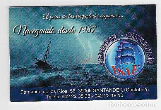 Coleccionismo calendarios: CALENDARIO DE BOLSILLO A&Ntilde;O 2023 BARCOS - CAFETER&Iacute;A ISAE - SANTANDER - VER FOTO REVERSO
