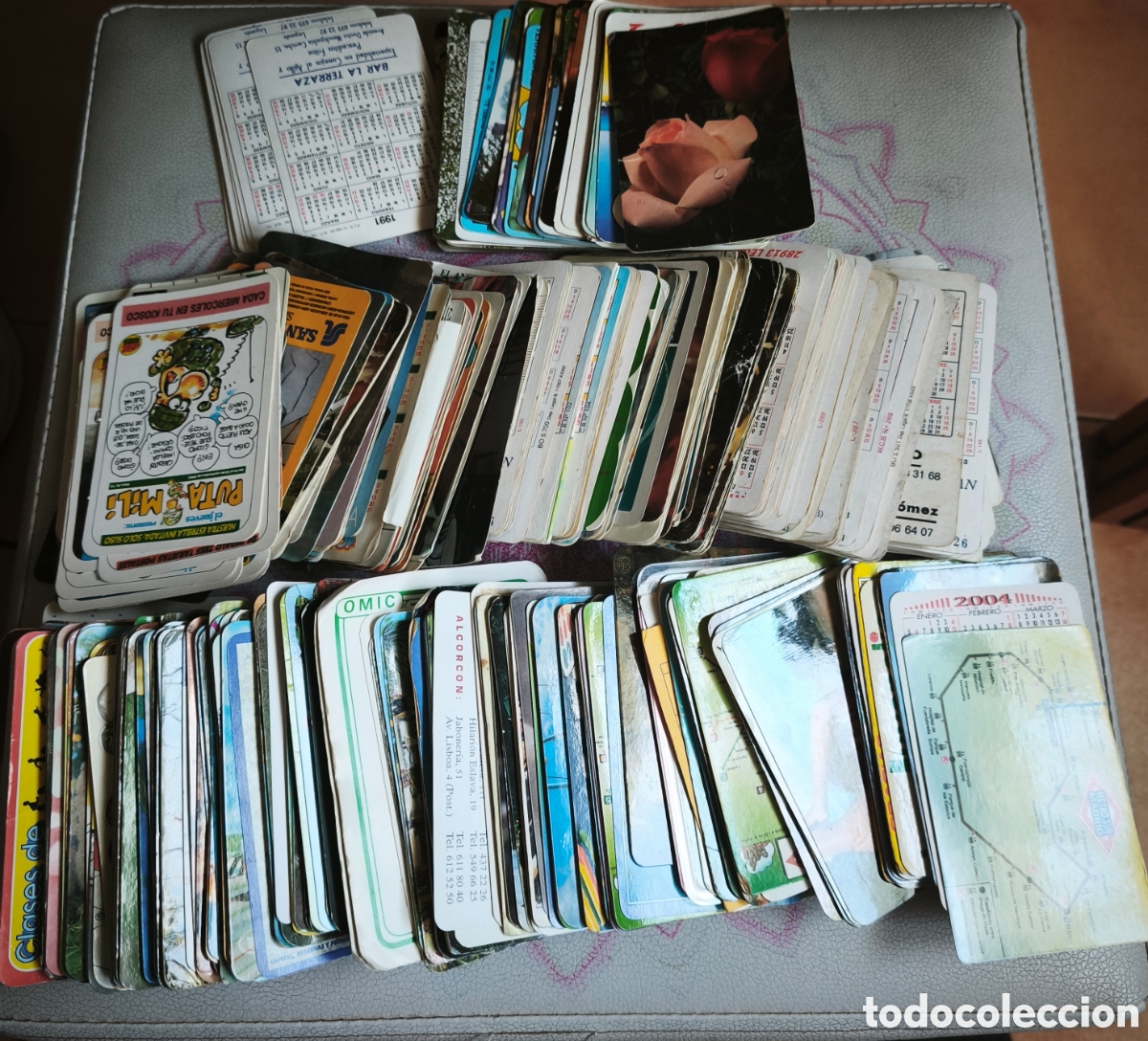 Sammeln von Kalendern: Calendarios de bolsillo Lote Cientos publicidad pol&iacute;tica, coches viajes etc