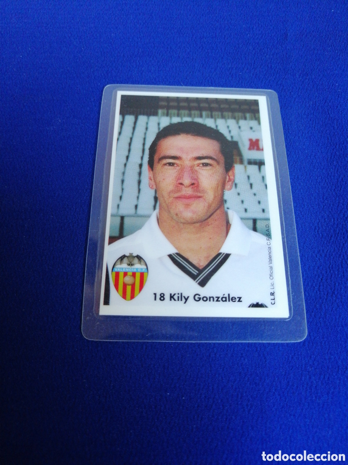 Sammeln von Kalendern: VALENCIA CLUB DE F&Uacute;TBOL KILY GONZ&Aacute;LEZ CALENDARIO 2002 PLASTIFICADO
