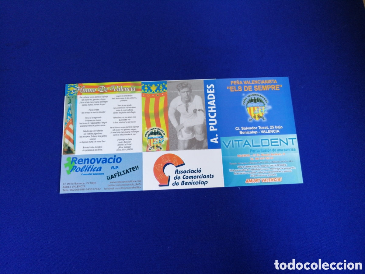 Sammeln von Kalendern: PE&Ntilde;A VALENCIANISTA ELS DE SEMPERE - PUCHADES - RENOVACIO POL&Iacute;TICA CALENDARIO 2014