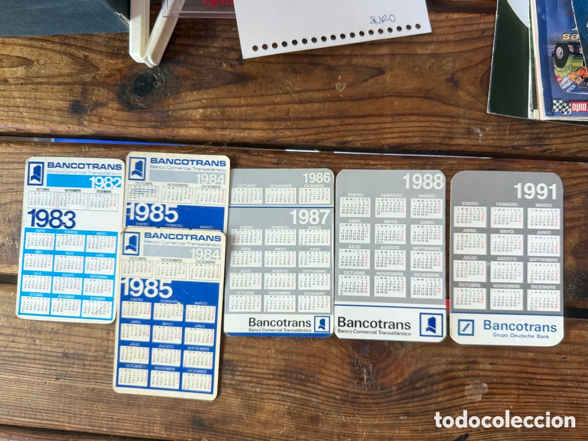 Coleccionismo calendarios: Calendario bancotrans / Deutsche Bank