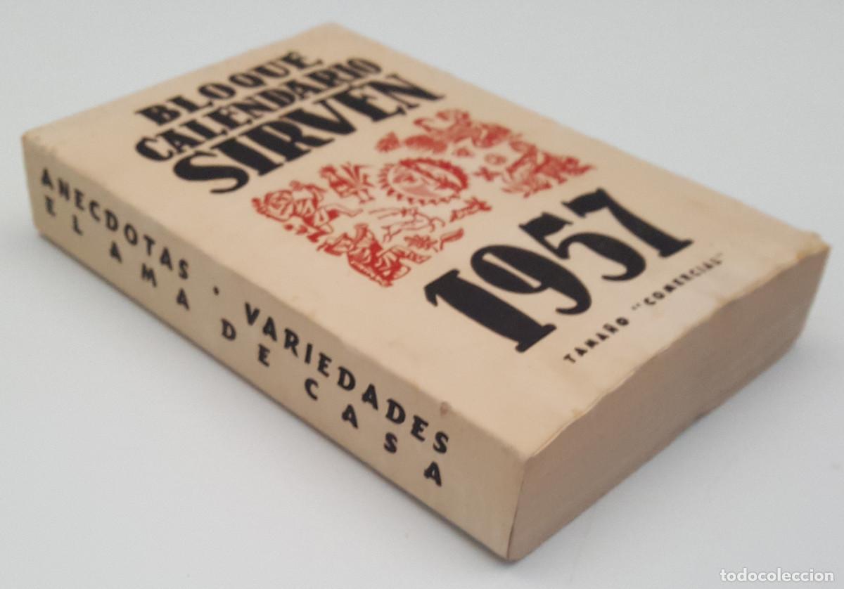 Coleccionismo calendarios: BLOQUE CALENDARIO SIRVEN 1957 TAMA&Ntilde;O COMERCIAL HUMOR, NUEVO, TACO RECAMBIO