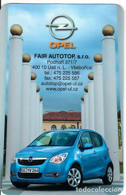 Coleccionismo calendarios: CALENDARIO DE BOLSILLO DE REP. CHECA - A&Ntilde;O 2008 - OPEL