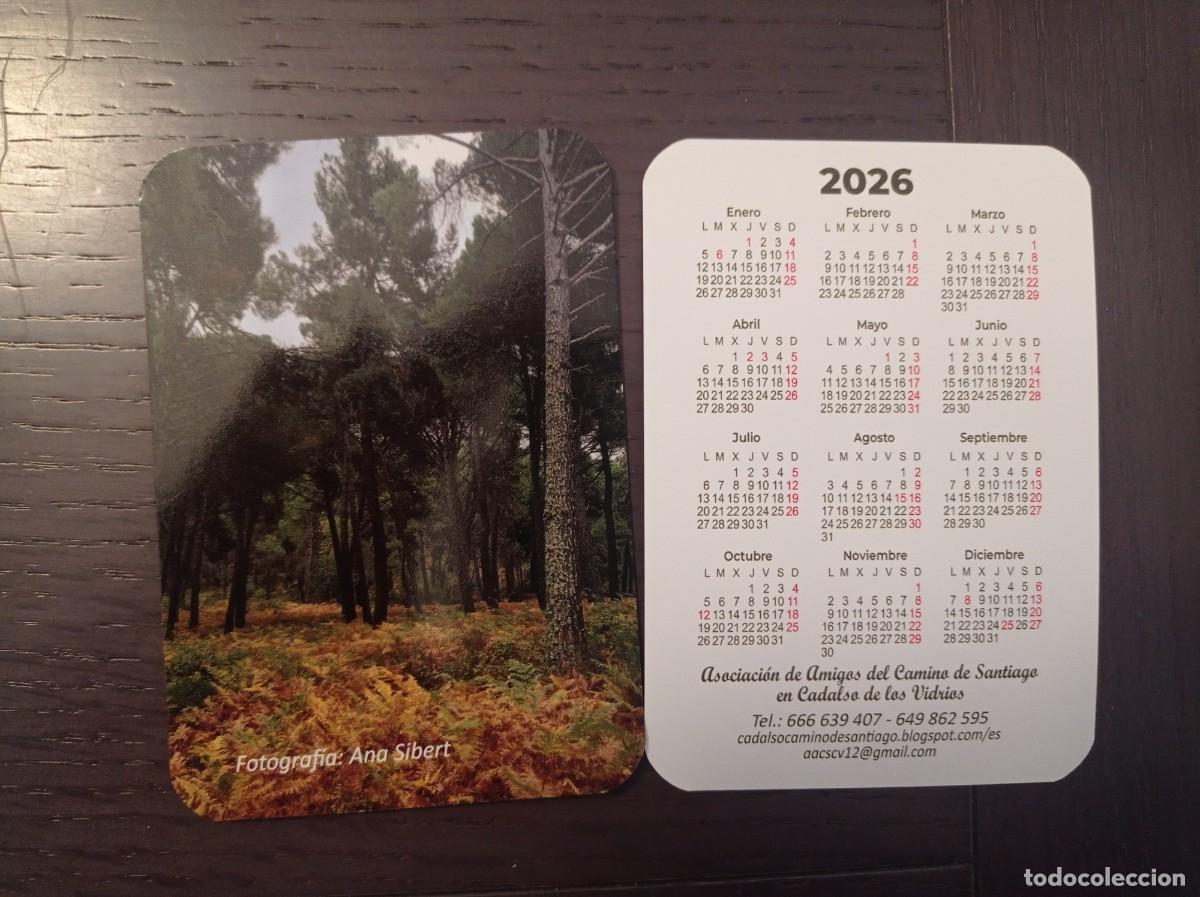 Coleccionismo calendarios: CALENDARIO PUBLICITARIO. ASOCIACI&Oacute;N AMIGOS DEL CAMINO DE SANTIAGO. CADALSO DE LOS VIDRIOS. A&Ntilde;O 2026