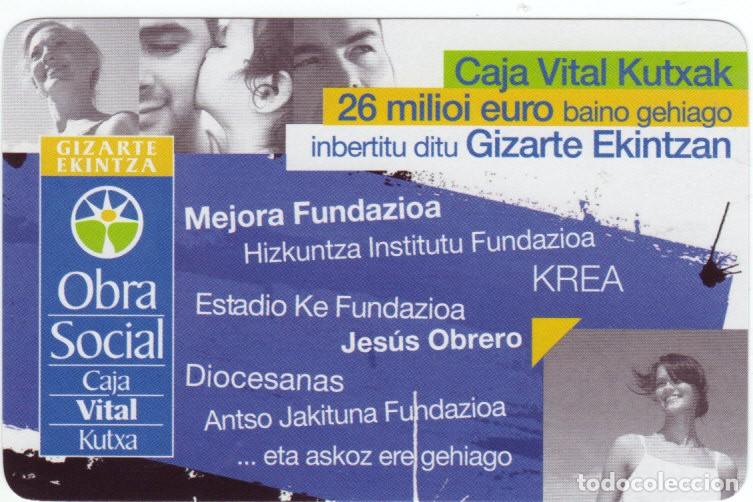 Coleccionismo calendarios: CALENDARIO FOURNIER. CAJA VITAL KUTXA. OBRA SOCIAL EN VASCO. A&Ntilde;O 2009