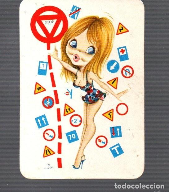Coleccionismo calendarios: CALENDARIO DE BOLSILLO. DIBUJO NI&Ntilde;A SE&Ntilde;ALES TRAFICO DEL A&Ntilde;O 1971 DE PUBLICIDAD MARIA GARRIDO