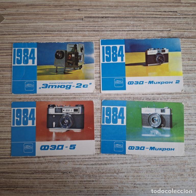 Coleccionismo calendarios: Calendario de bolsillo Rusia Sovi&eacute;tica 1980s. C&aacute;mara