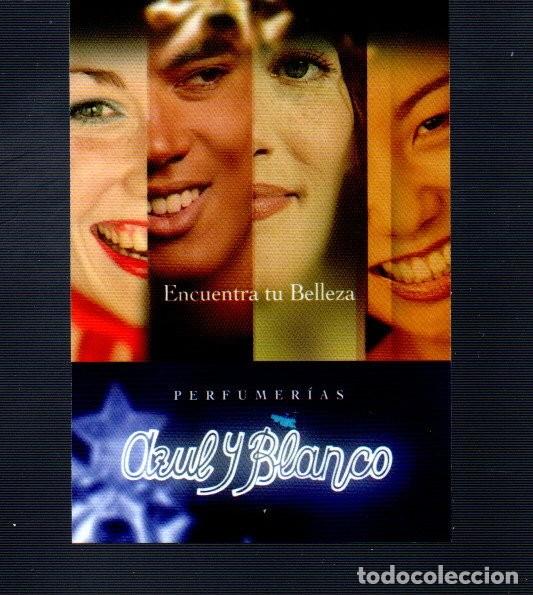 Coleccionismo calendarios: Calendario de perfumeria azul y blanco del a&ntilde;o 2008