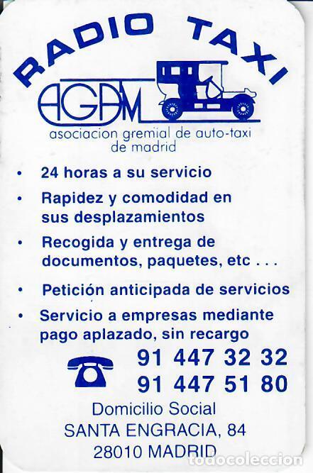 Coleccionismo calendarios: CALENDARIO DE PUBLICIDAD - A&Ntilde;O 2000 - RADIO TAXI ASOC. GREMIAL MADRID