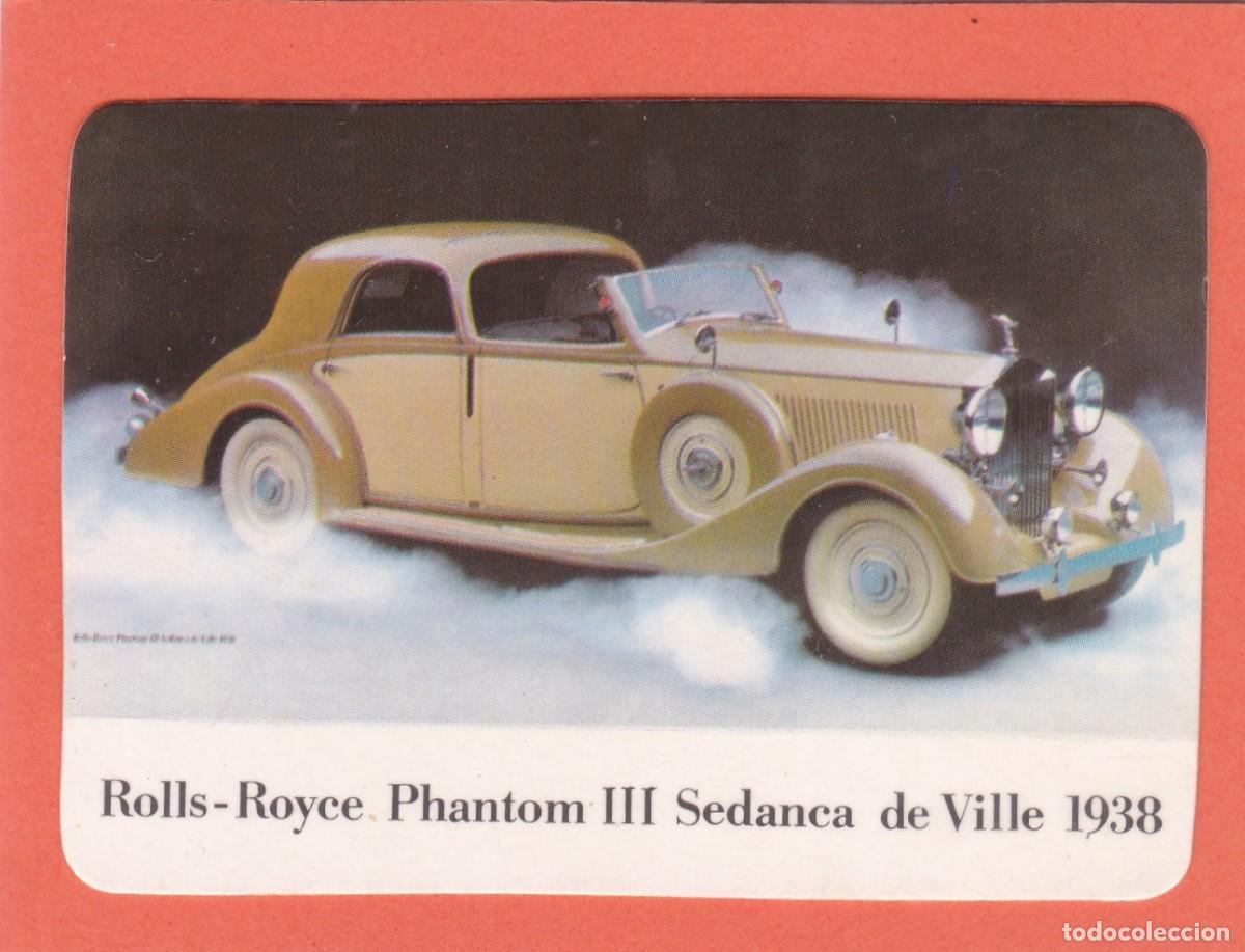 Coleccionismo calendarios: CALENDARIO PORTUGAL 1987 - COCHE ANTIGUO - ROLLS-ROYCE PHANTOM III SEDANCA DE VILLE 1938