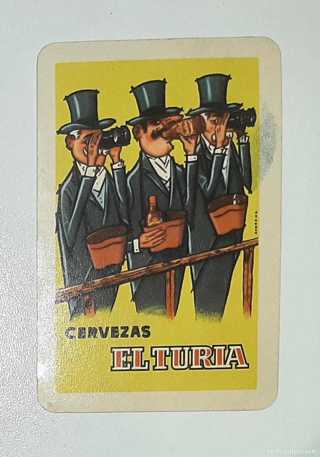 Coleccionismo calendarios: CALENDARIO DE BOLSILLO CERVEZAS EL TURIA VALENCIA 1962
