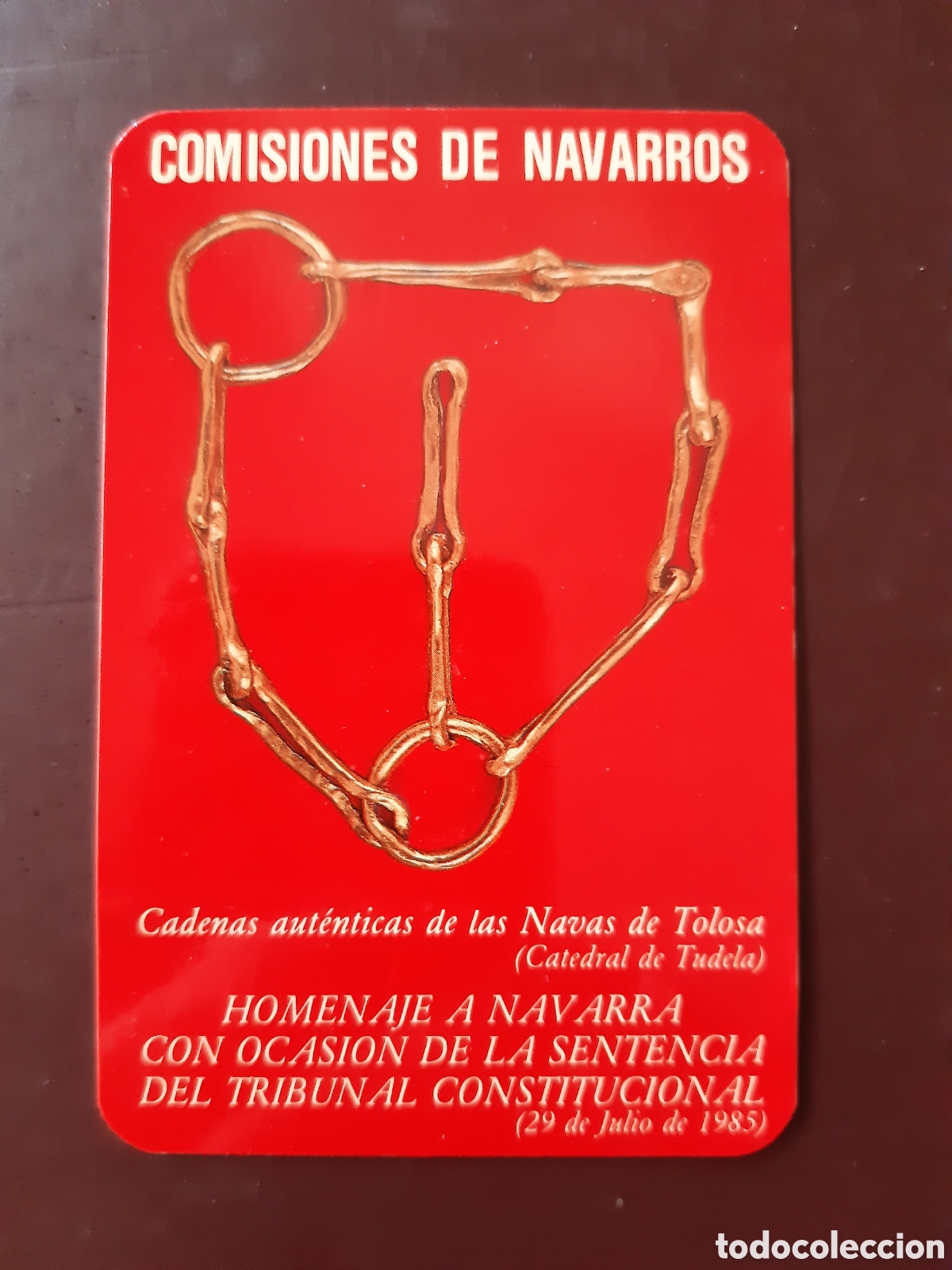 Coleccionismo calendarios: Calendario Comisi&oacute;n de Navarros en Madrid 1986