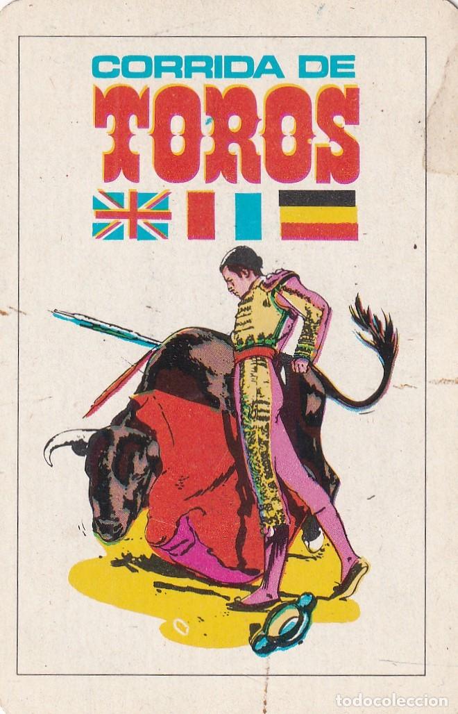 Coleccionismo calendarios: CALENDARIO NAIPES COMAS. CORRIDA DE TOROS 1975.