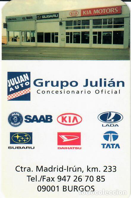 Coleccionismo calendarios: CALENDARIO DE PUBLICIDAD - A&Ntilde;O 2000 - GRUPO JULI&Aacute;N - KIA, SAAB, LADA, TATA, SUBARU