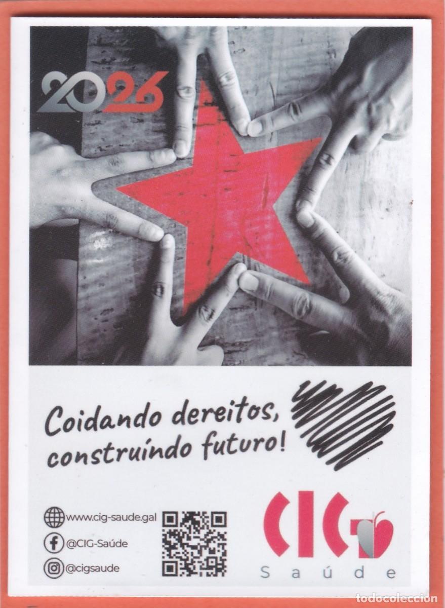 Coleccionismo calendarios: CALENDARIO 2026 - SINDICATO CIG SAUDE (GALICIA) - DESPLEGABLE 4 HOJAS