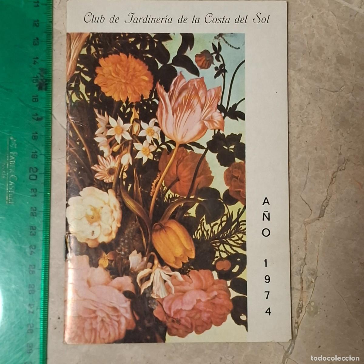 Coleccionismo calendarios: Libro calendario 1974 club de jardiner&iacute;a de la costa del sol. NUEVO