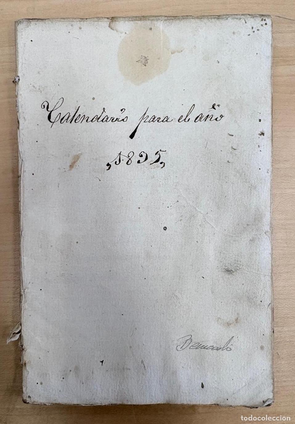 Coleccionismo calendarios: CALENDARIO PARA EL REINO DE VALENCIA CORRESPONDIENTE AL A&Ntilde;O 1835. IMPRENTA CABRERIZO