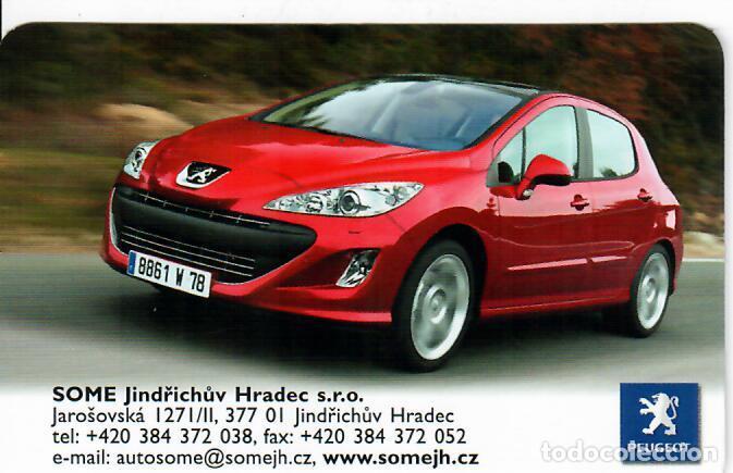 Coleccionismo calendarios: CALENDARIO DE BOLSILLO DE REP. CHECA - A&Ntilde;O 2009 - PEUGEOT