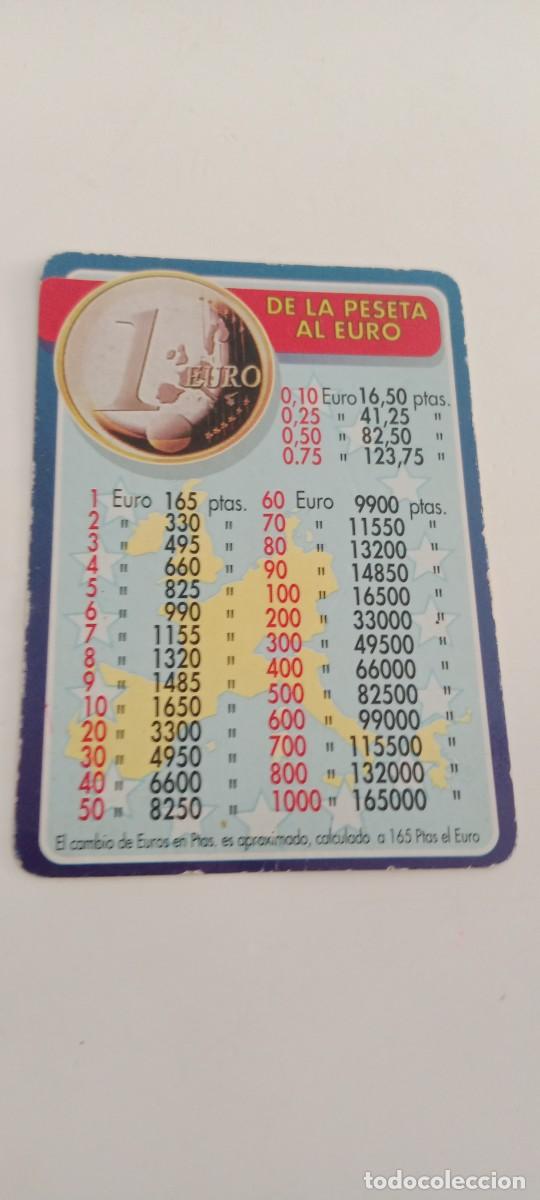 Coleccionismo calendarios: CALENDARIO DE LA PESETA AL EURO EL DE FOTO C-FPP