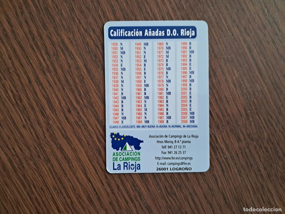 Coleccionismo calendarios: calendario de publicidad, asociaci&oacute;n de campings La Rioja, a&ntilde;o 2010.