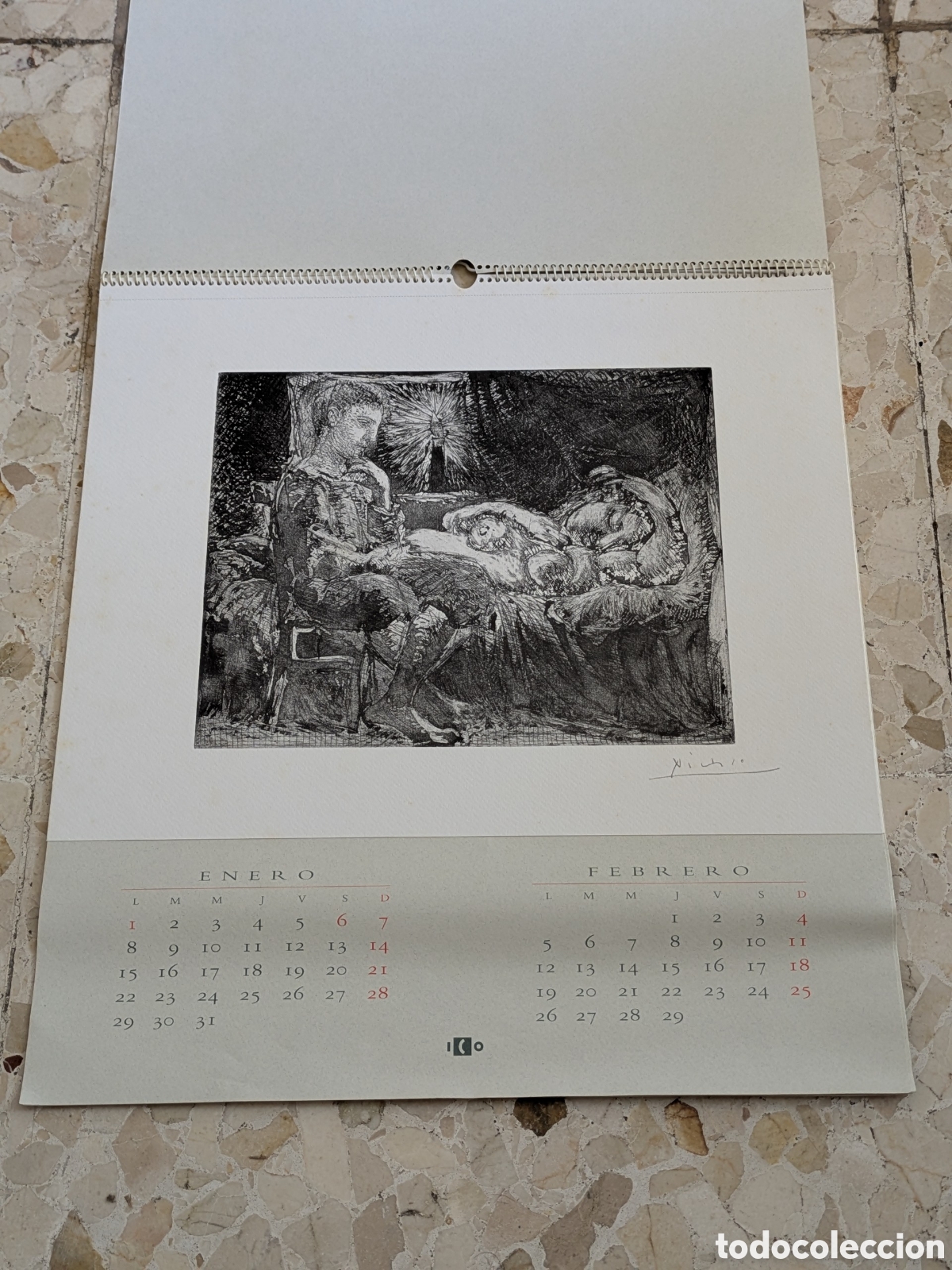 Coleccionismo calendarios: Calendario ICO 1996 - Picasso Suite Vollard