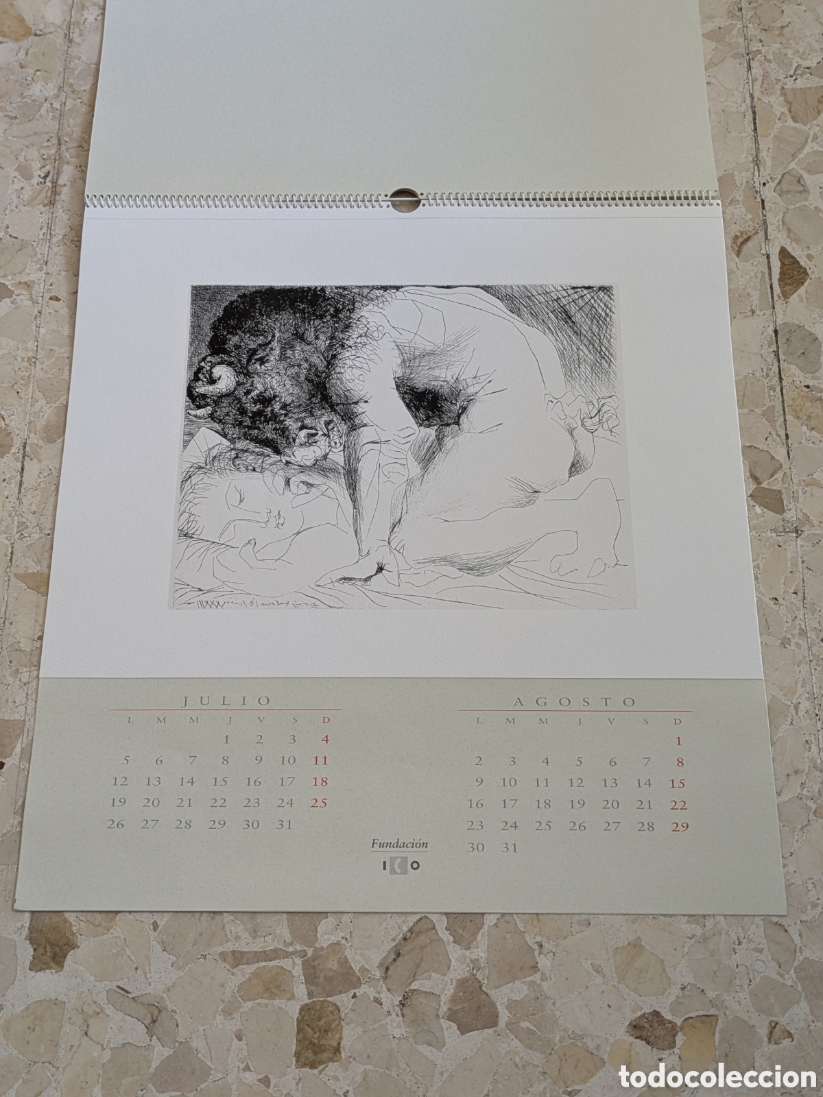 Coleccionismo calendarios: Calendario Museo Colecciones ICO 1999 - Picasso Suite Vollard