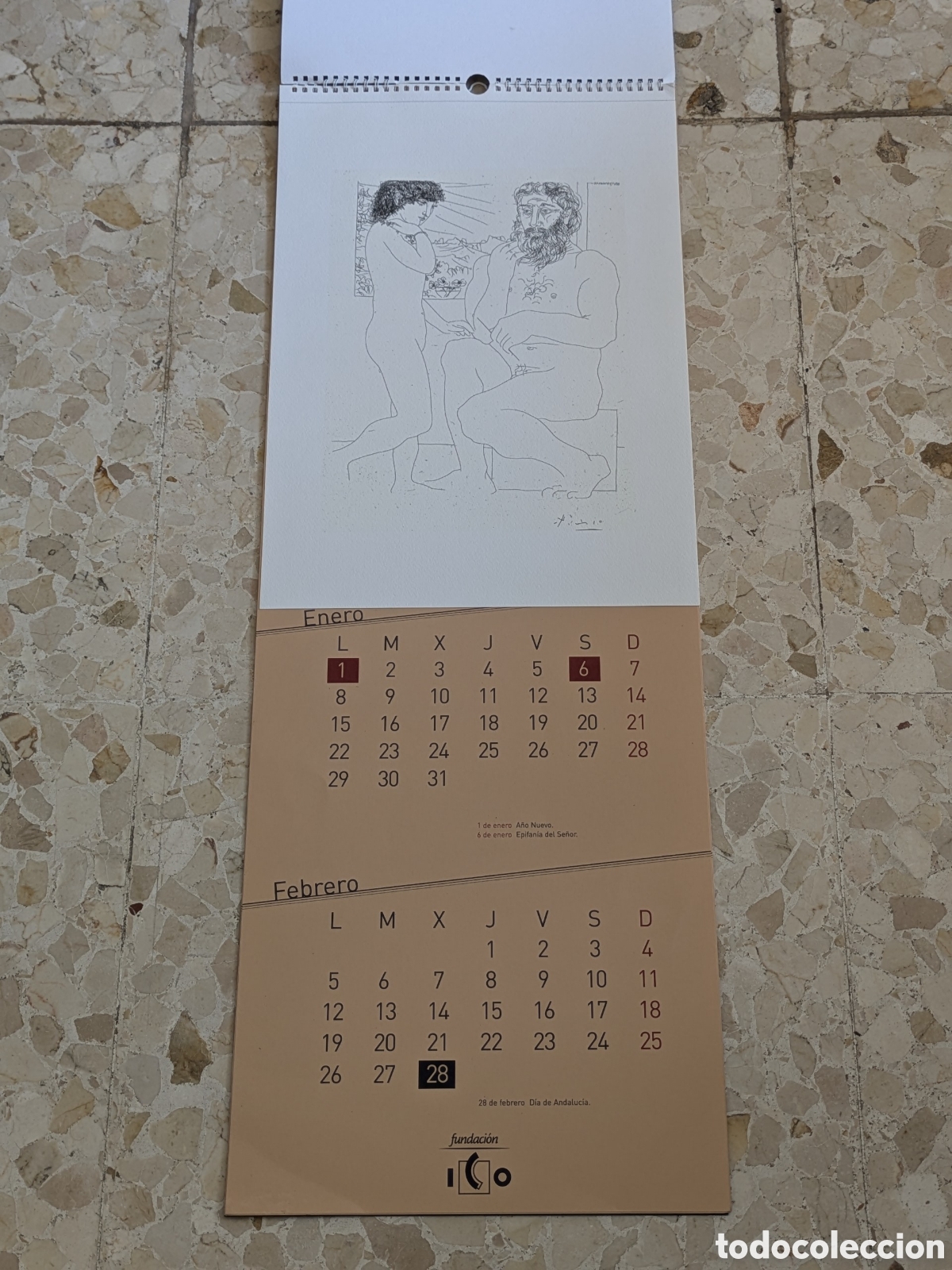 Coleccionismo calendarios: Calendario Museo Colecciones ICO 2007 - Picasso
