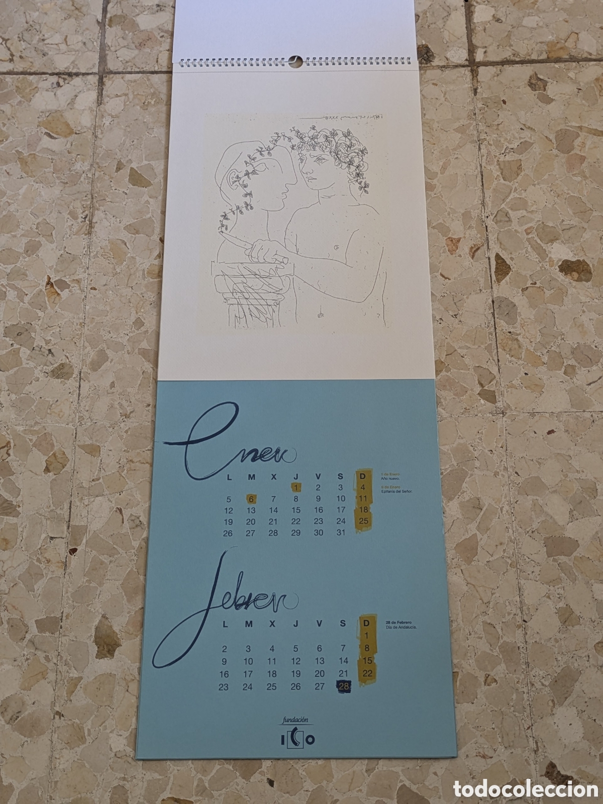 Coleccionismo calendarios: Calendario Museo Colecciones ICO 2009 - Picasso