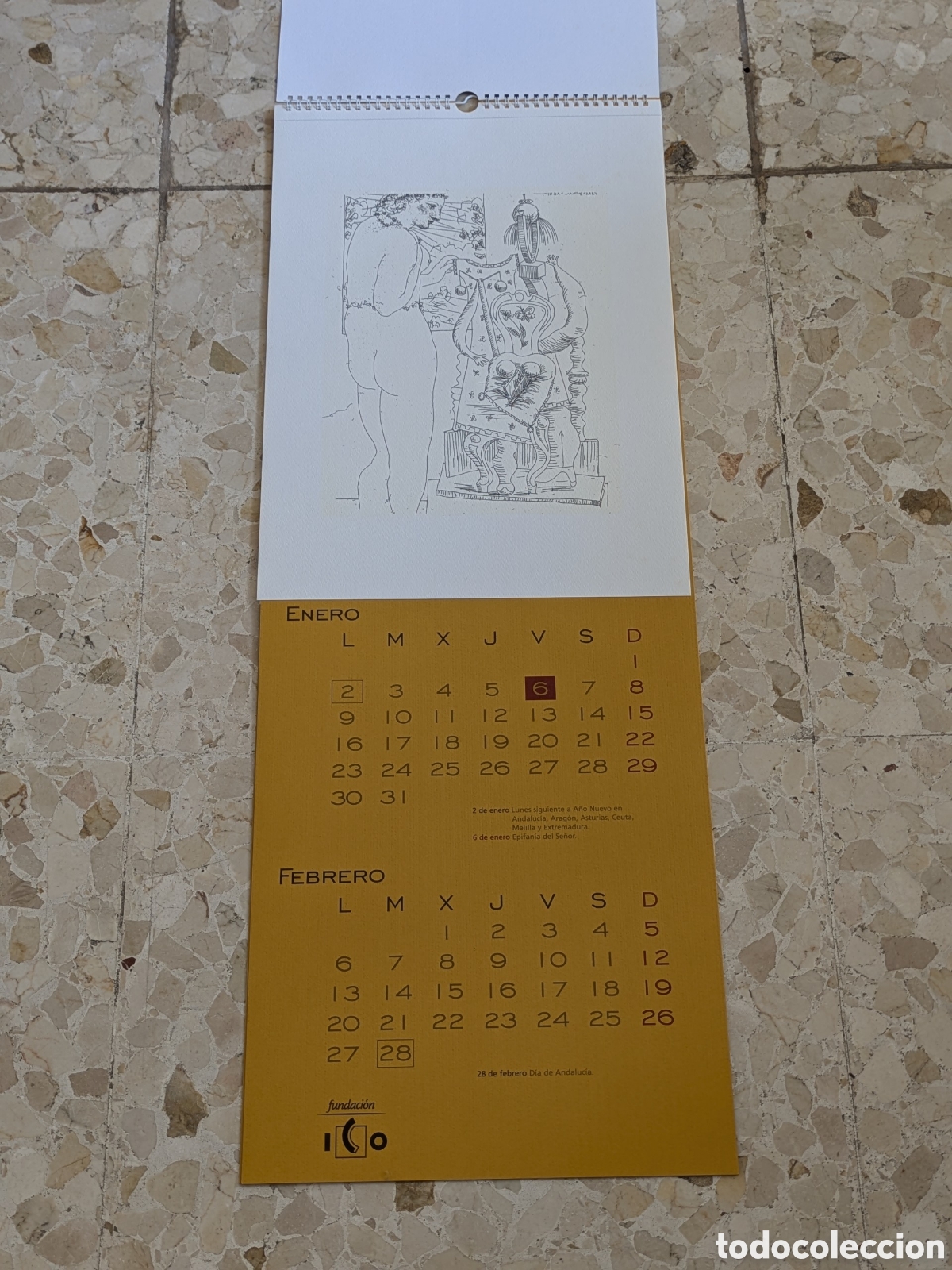 Coleccionismo calendarios: Calendario Museo Colecciones ICO 2006 - Picasso