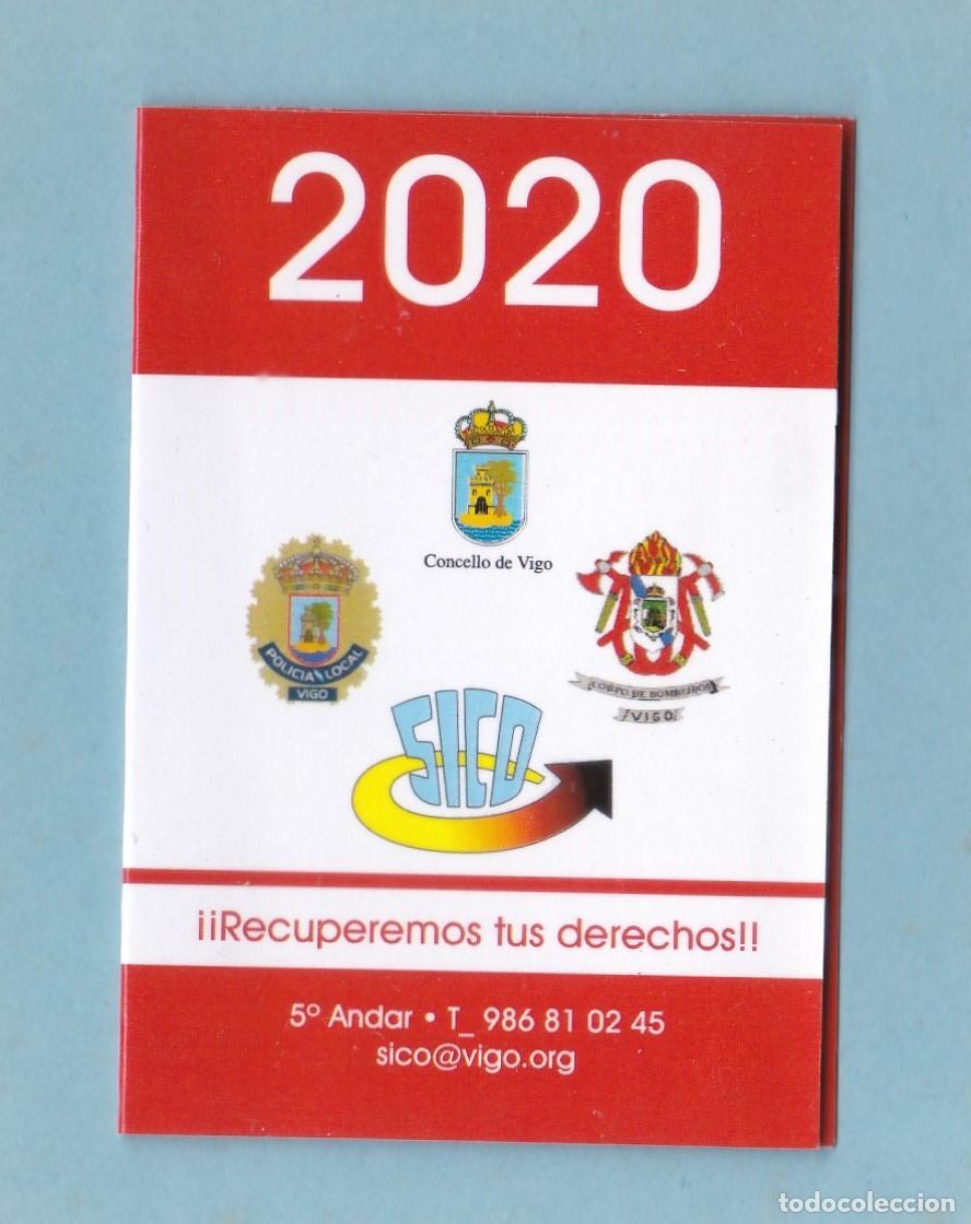Coleccionismo calendarios: CALENDARIO DOBLE 2020 - SICO. SINDICATO INDEPENDENTE CONCELLO - CONCELLO VIGO