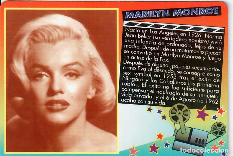 Coleccionismo calendarios: CALENDARIO DE SERIE - A&Ntilde;O 2000 - WCB N&ordm; 148 - CINE - MARILYN MONROE