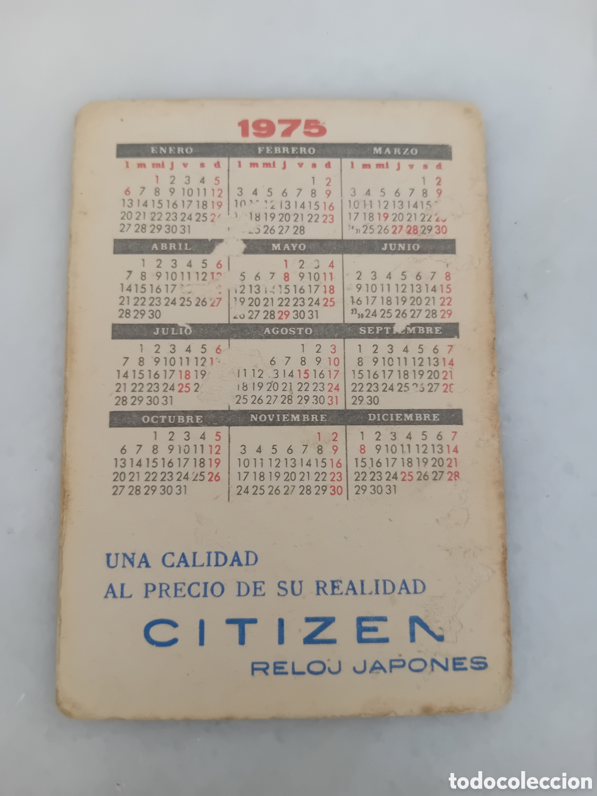 Coleccionismo calendarios: CALENDARIO DE BOLSILLO. A&Ntilde;O 1975 DESNUDOS MUJER DESNUDA SEXY ER&Oacute;TICA . RELOJES CITIZEN PUBLICIDAD