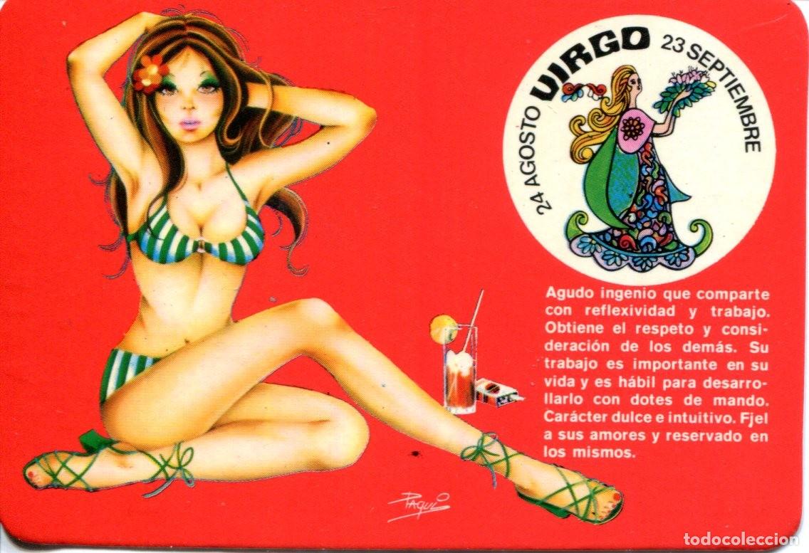 Coleccionismo calendarios: CALENDARIO HOROSCOPO ZODIACO VIRGO A&Ntilde;O 1976