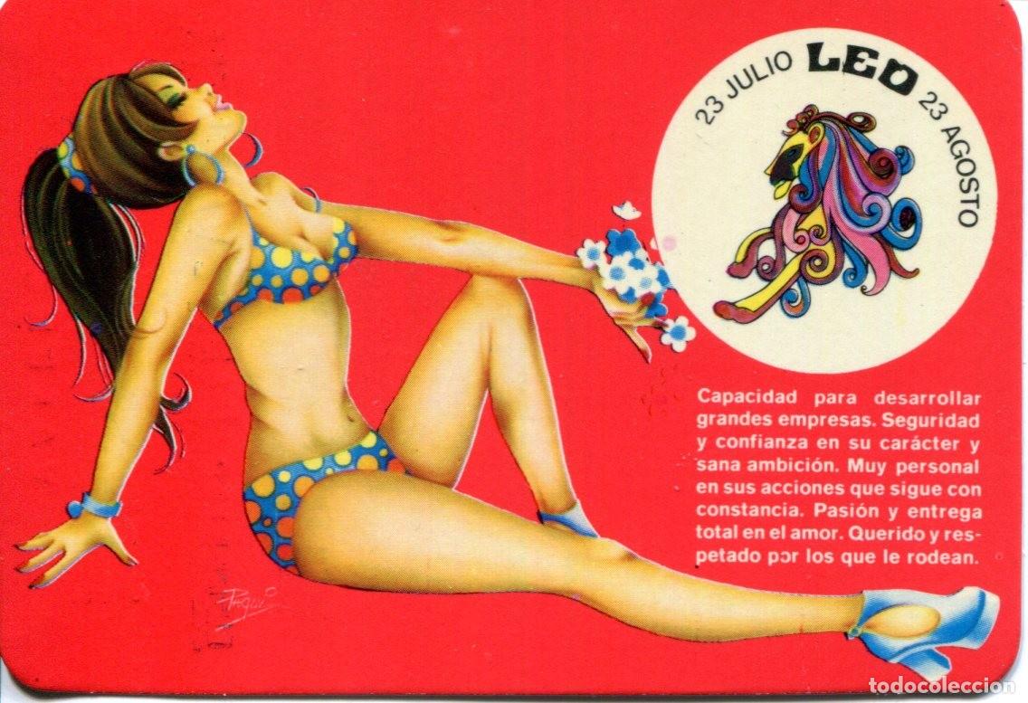 Coleccionismo calendarios: CALENDARIO HOROSCOPO ZODIACO LEO A&Ntilde;O 1976