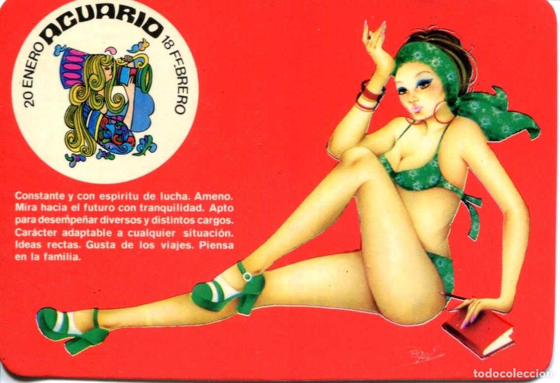 Coleccionismo calendarios: CALENDARIO HOROSCOPO ZODIACO ACUARIO A&Ntilde;O 1976