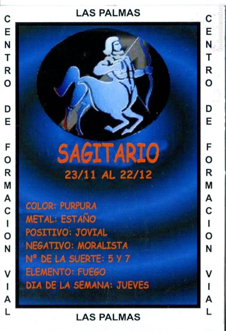 Coleccionismo calendarios: CALENDARIO DE BOLSILLO A&Ntilde;O 2008 HOR&Oacute;SCOPO SAGITARIO - PUBLICIDAD LAS PALMAS