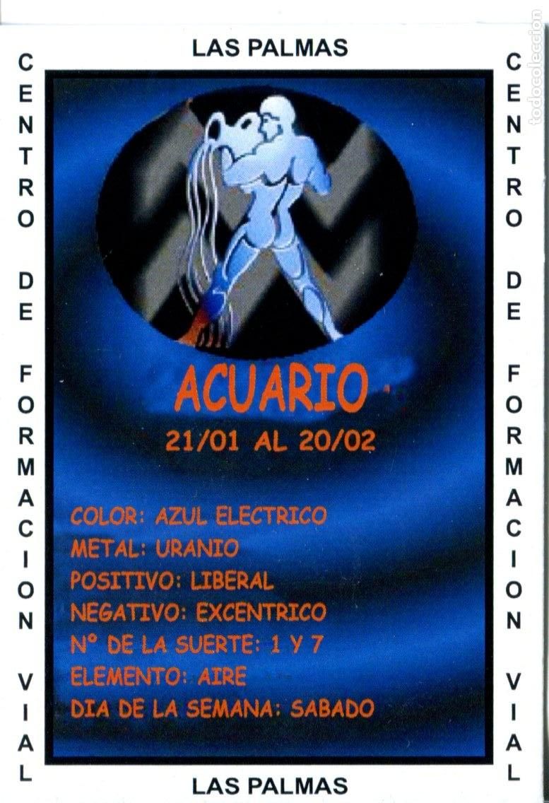 Coleccionismo calendarios: CALENDARIO DE BOLSILLO A&Ntilde;O 2008 HOR&Oacute;SCOPO ACUARIO - PUBLICIDAD LAS PALMAS