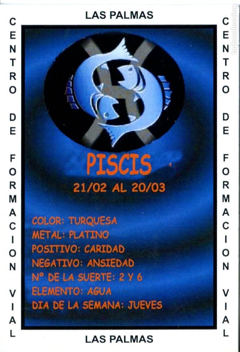 Coleccionismo calendarios: CALENDARIO DE BOLSILLO A&Ntilde;O 2008 HOR&Oacute;SCOPO PISCIS - PUBLICIDAD LAS PALMAS