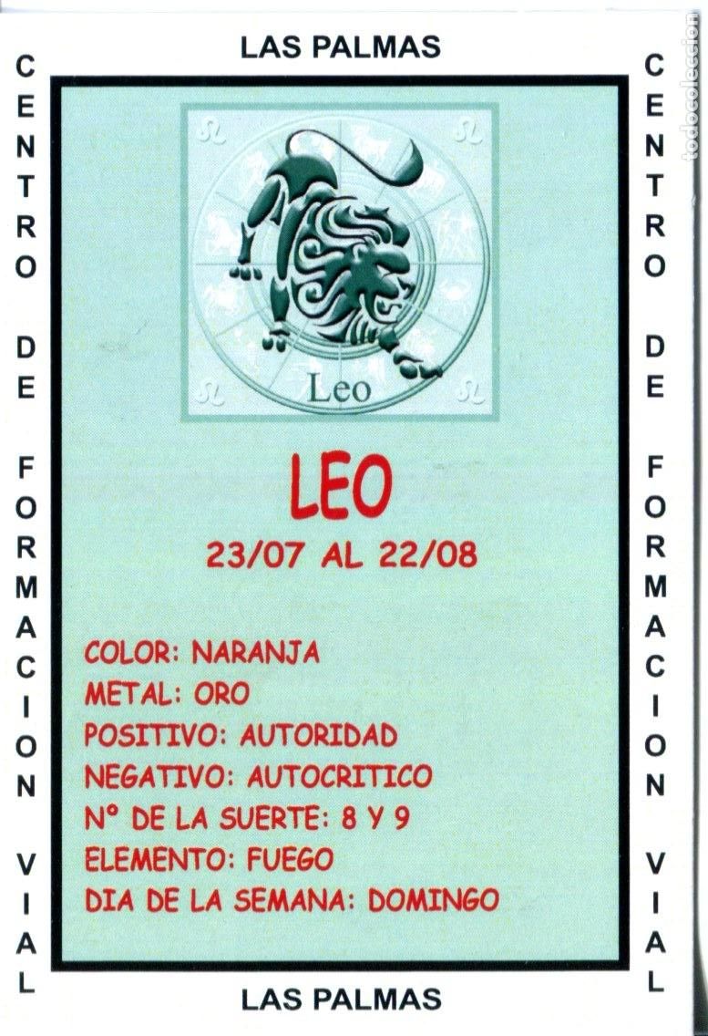 Coleccionismo calendarios: CALENDARIO DE BOLSILLO A&Ntilde;O 2012 HOR&Oacute;SCOPO LEO - PUBLICIDAD LAS PALMAS
