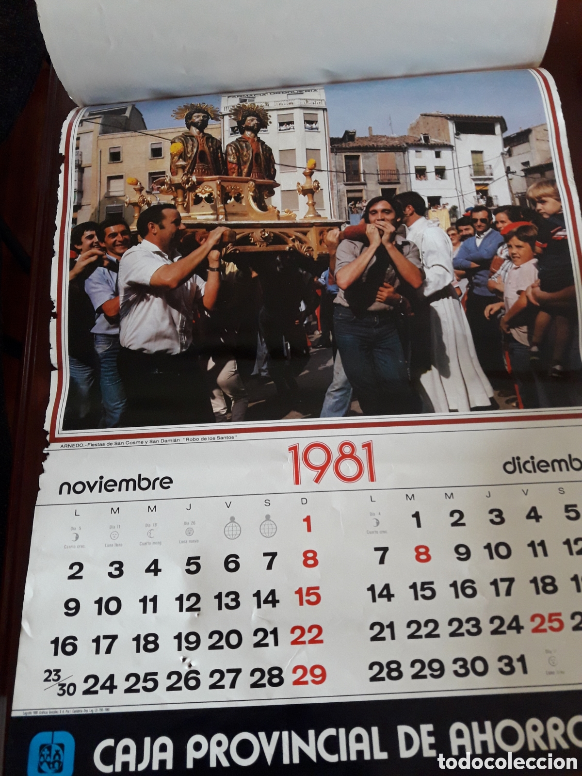 Coleccionismo calendarios: Calendario pared 1981 - Foto 2