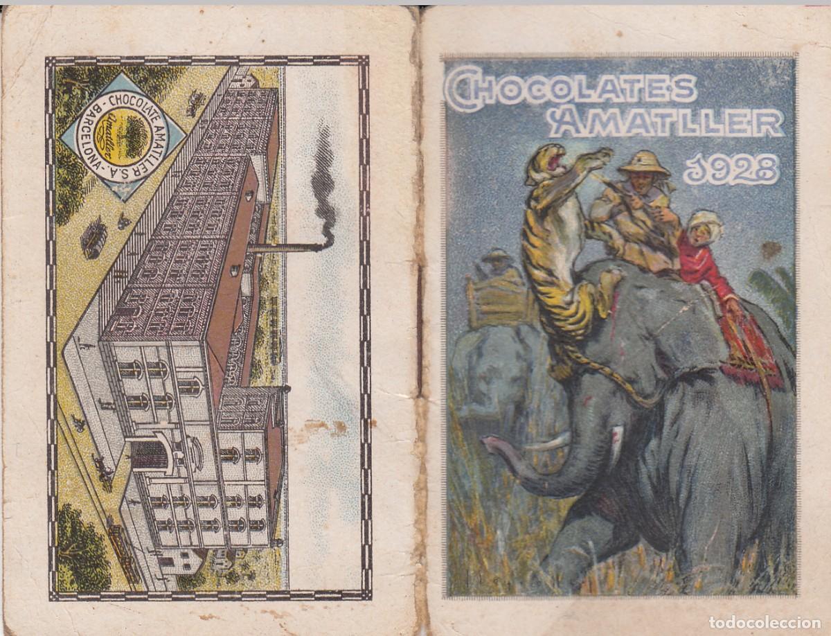 Coleccionismo calendarios: CALENDARIO CHOCOLATES AMATLLER - 1928 - EXCELENTE